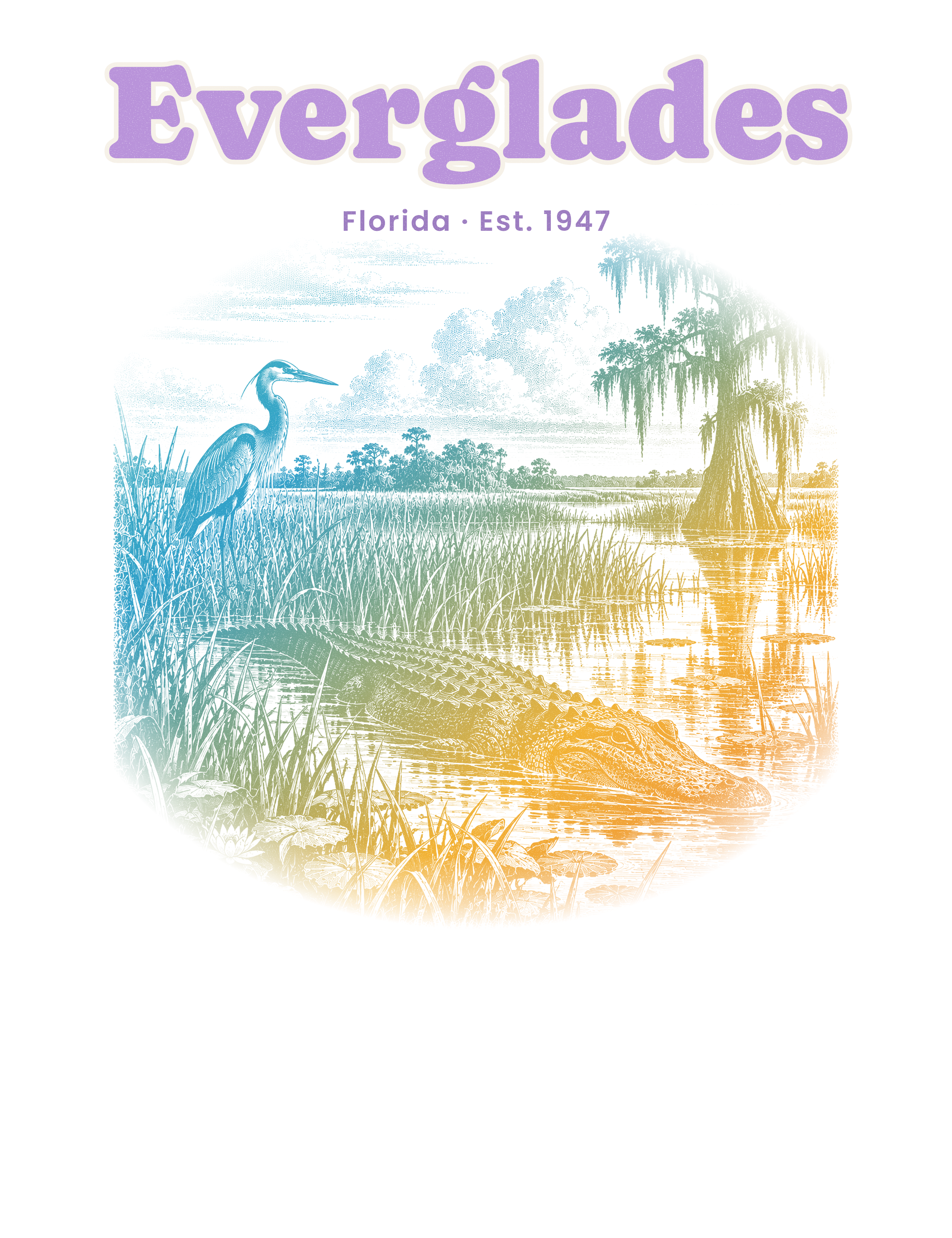 Everglades Sawgrass Gator artwork