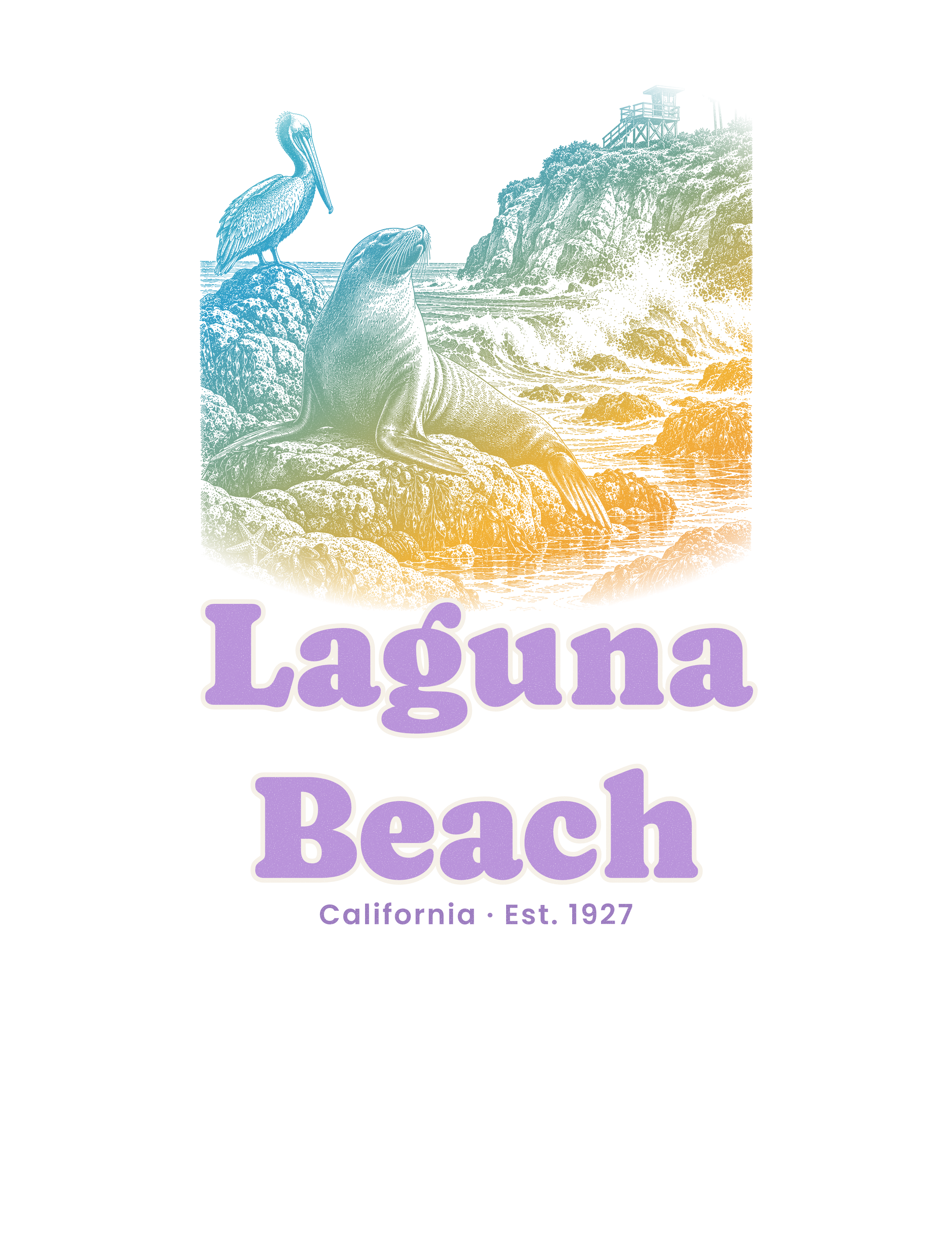 Laguna Beach Sea Lion Cove artwork