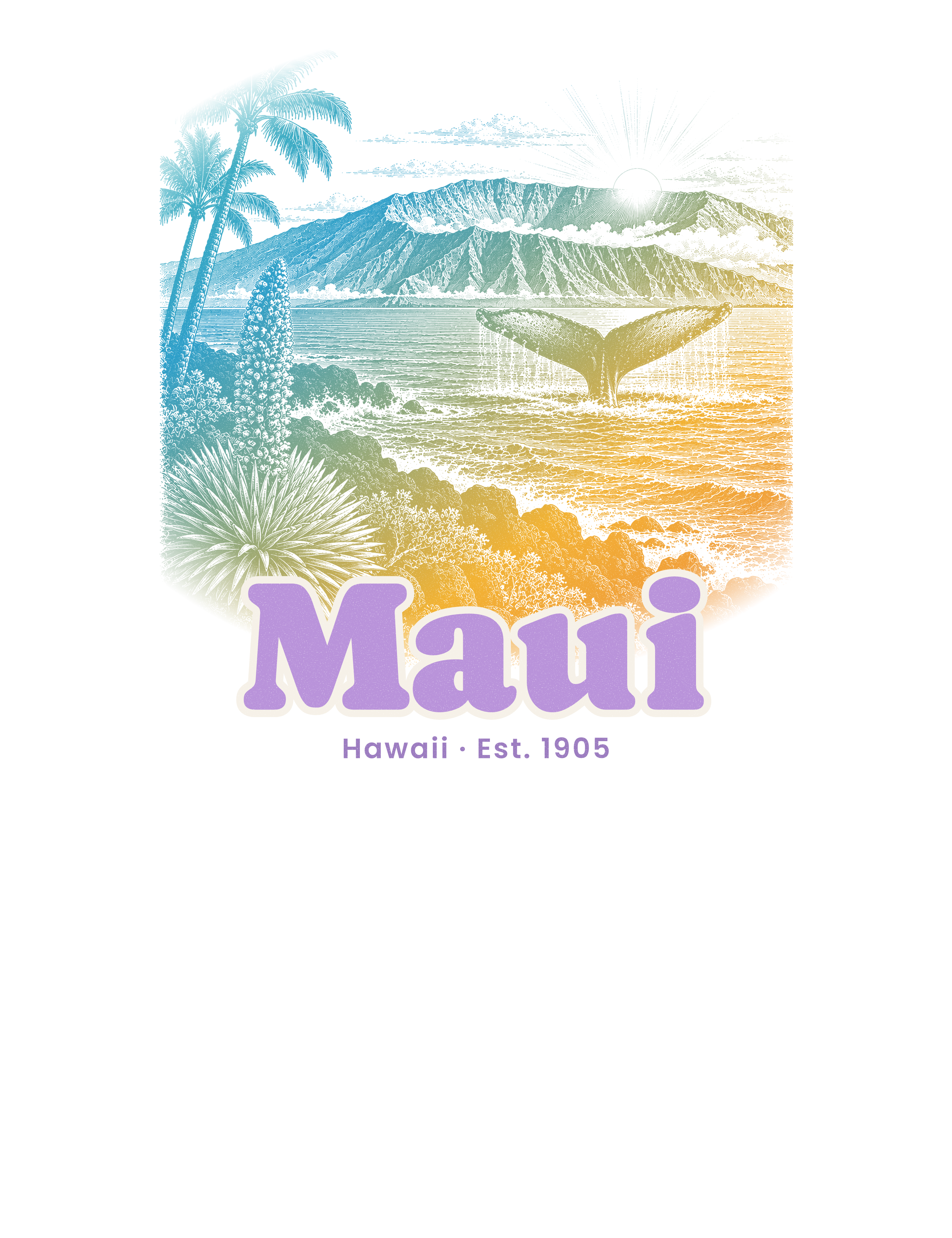 Maui Whale Fluke artwork