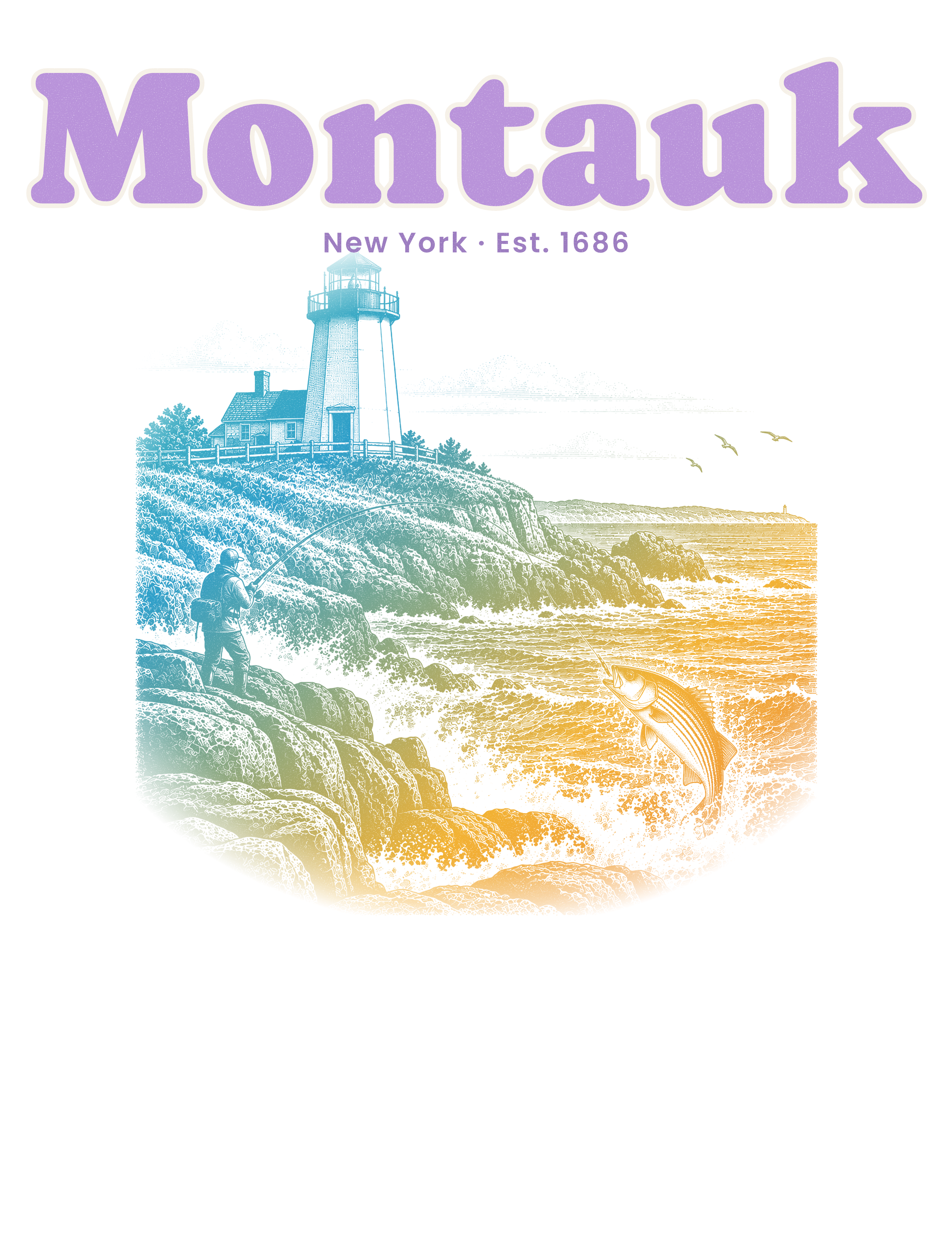 Montauk Montauk Lighthouse artwork