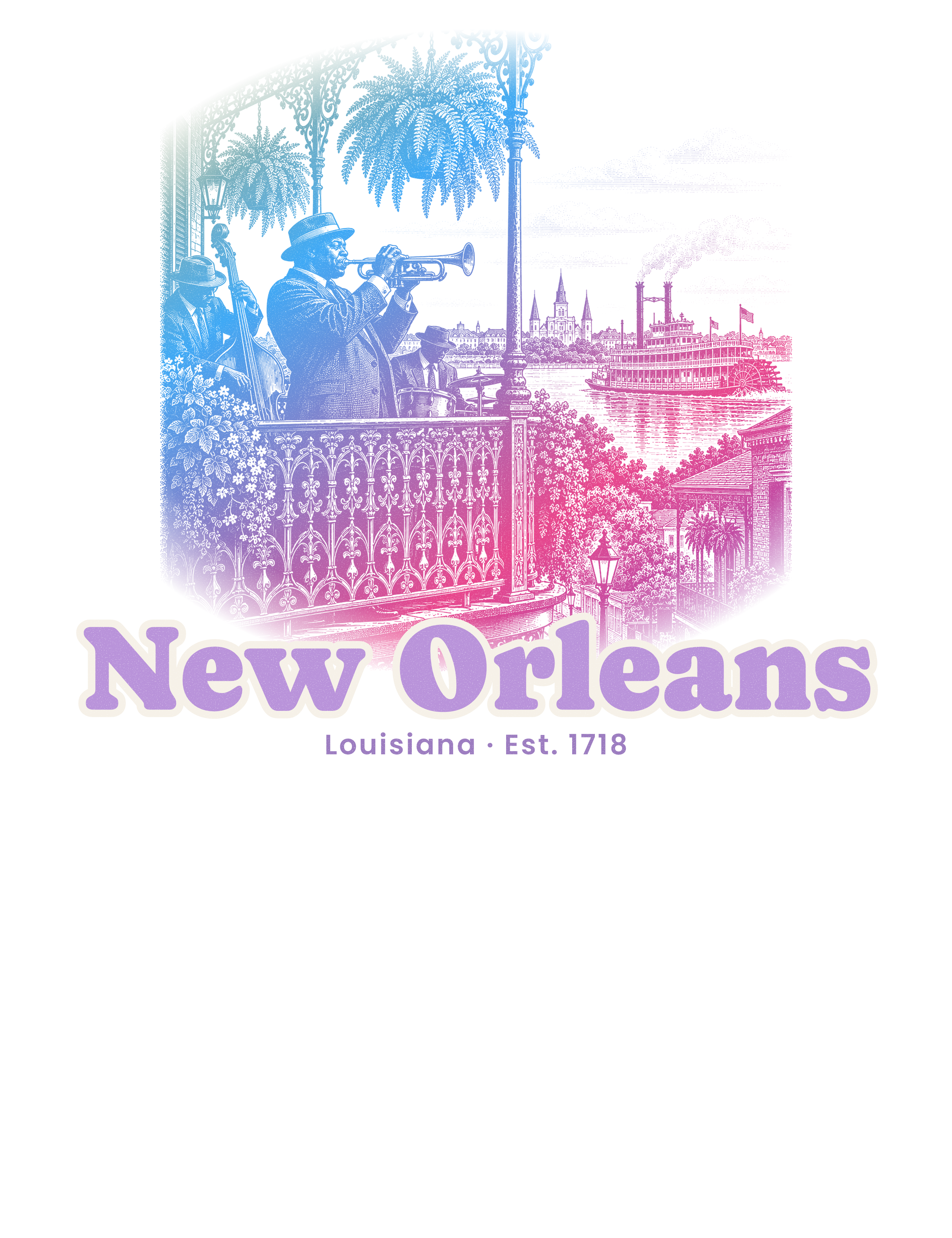 New Orleans Balcony Jazz artwork