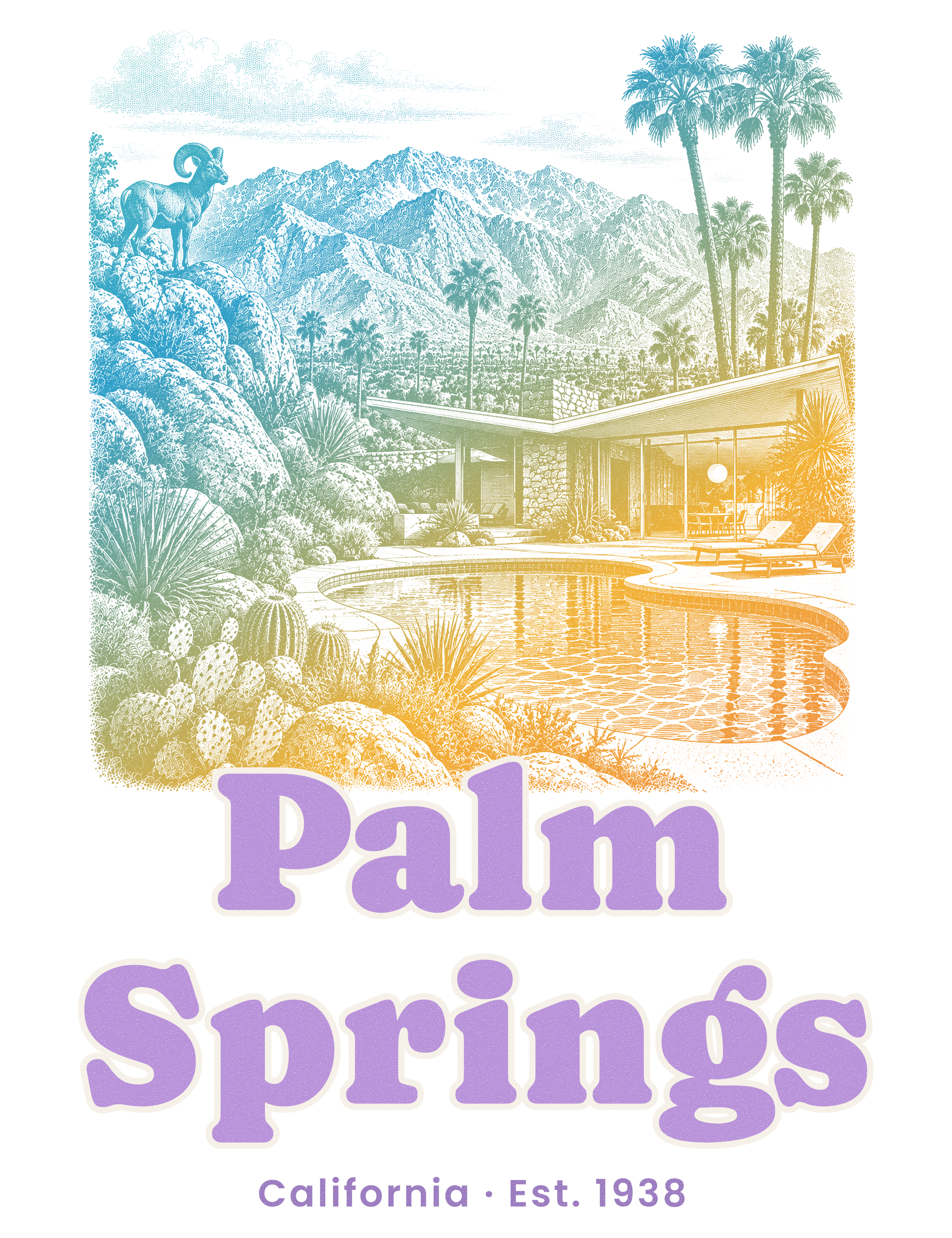 Palm Springs Modern Oasis artwork