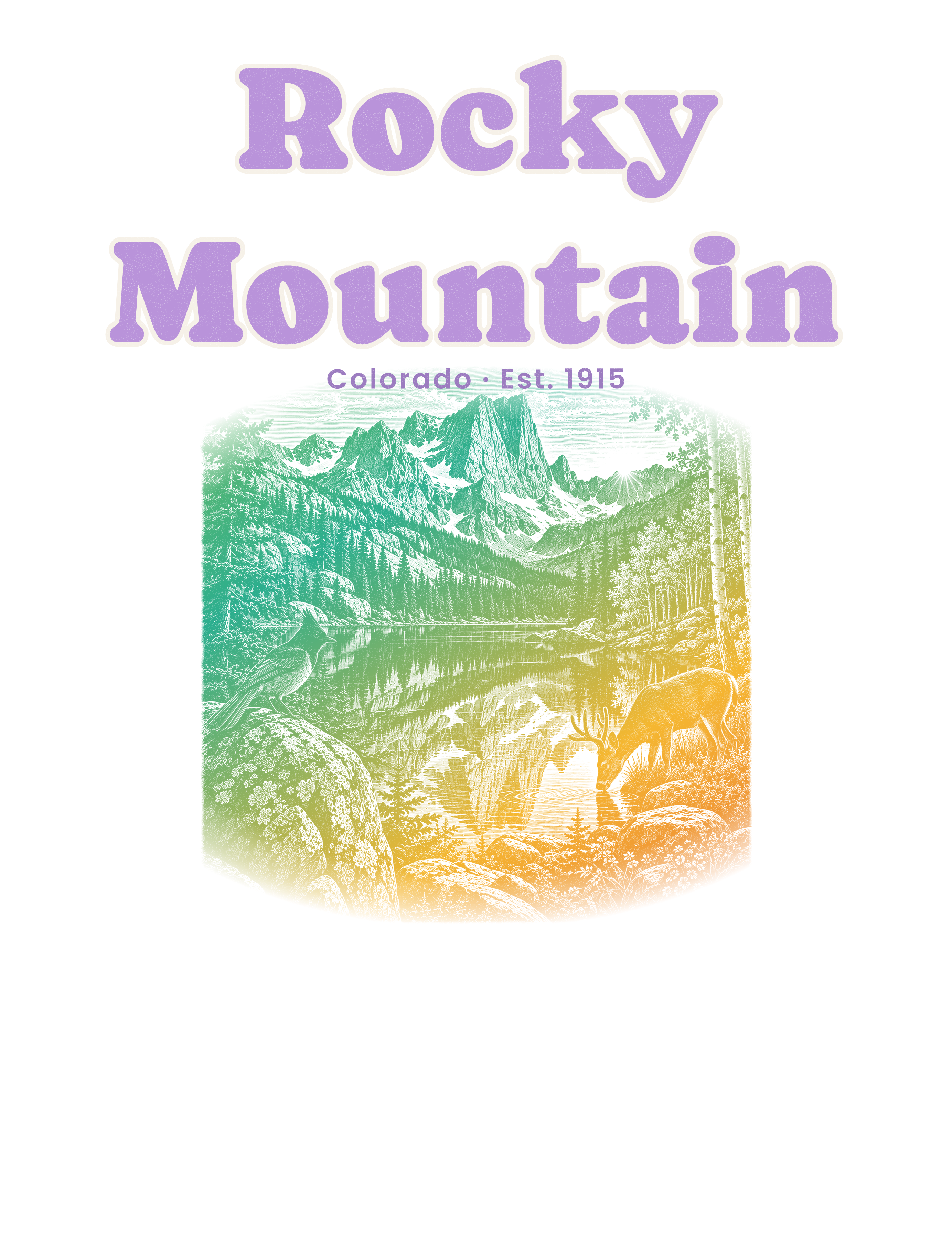 Rocky Mountain Bear Lake artwork