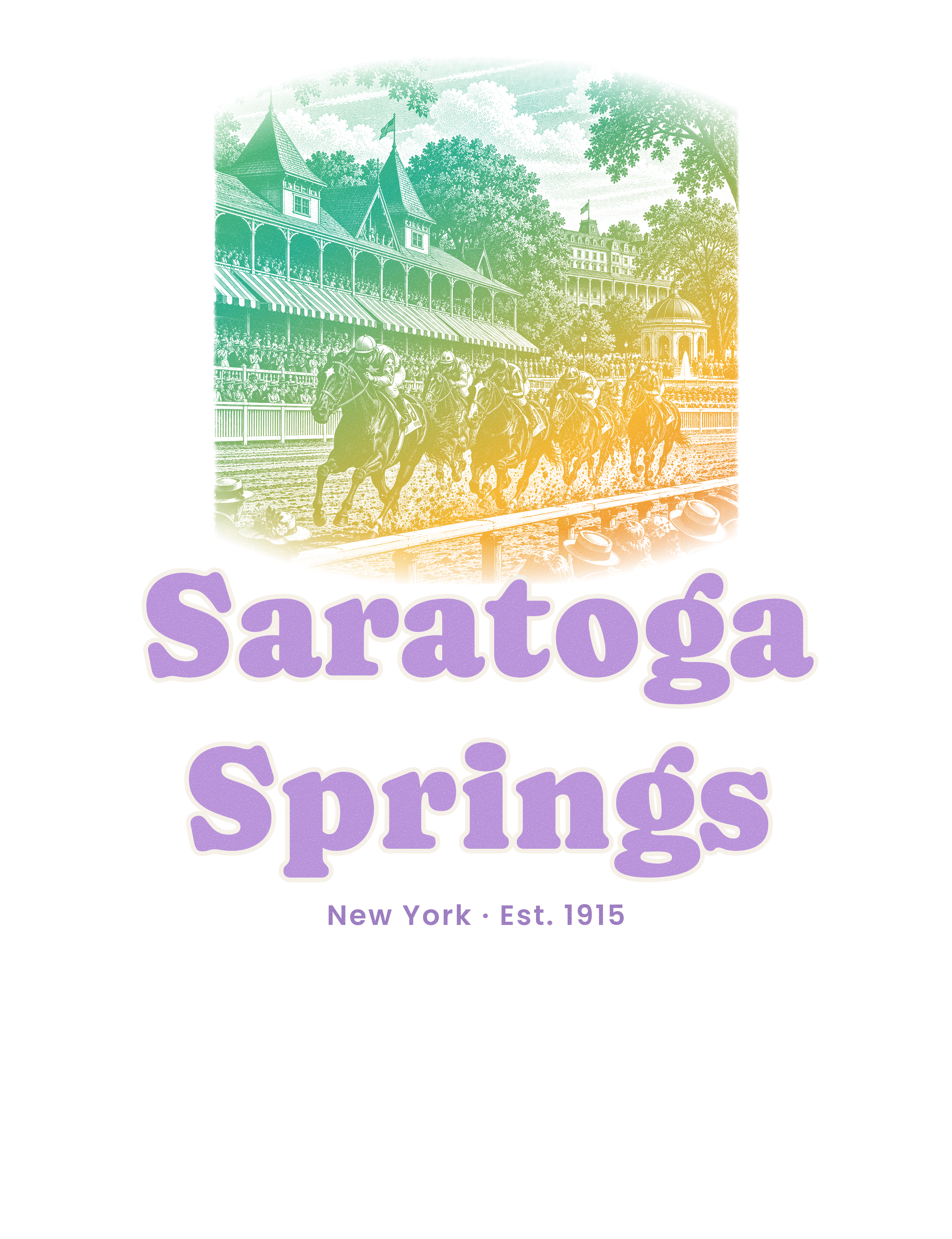 Saratoga Springs Homestretch artwork