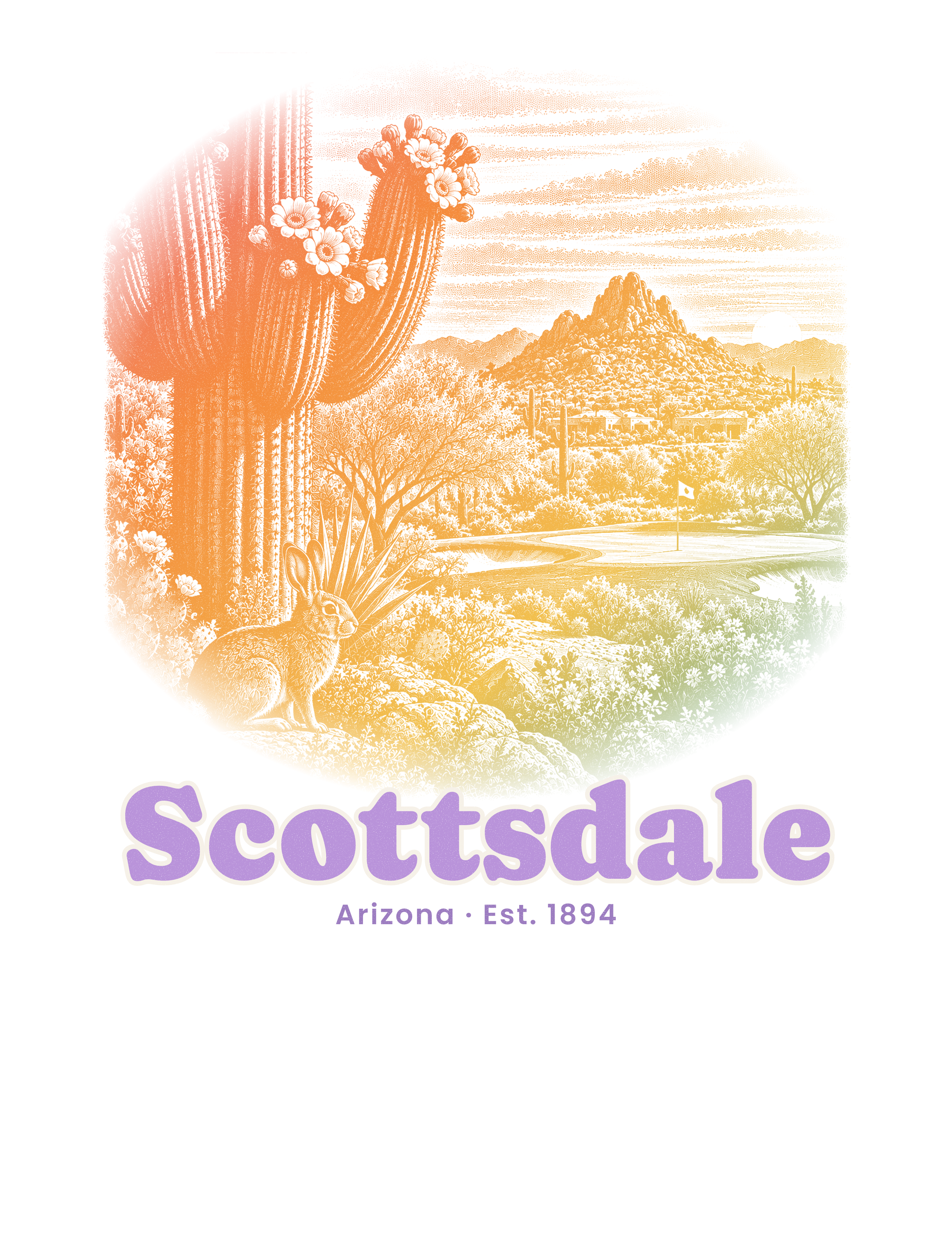 Scottsdale Saguaro Cottontail artwork