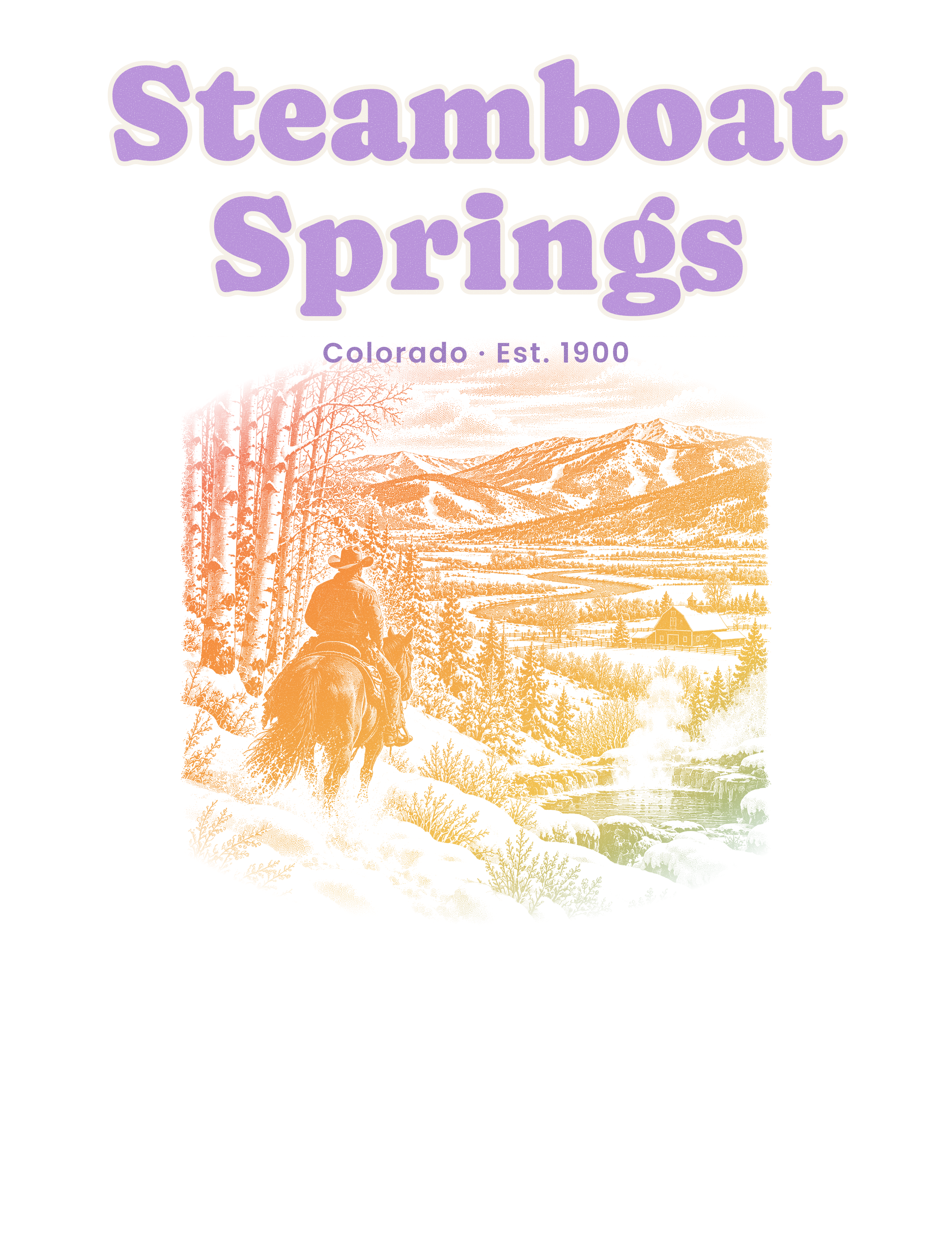 Steamboat Springs Cowboy Powder artwork
