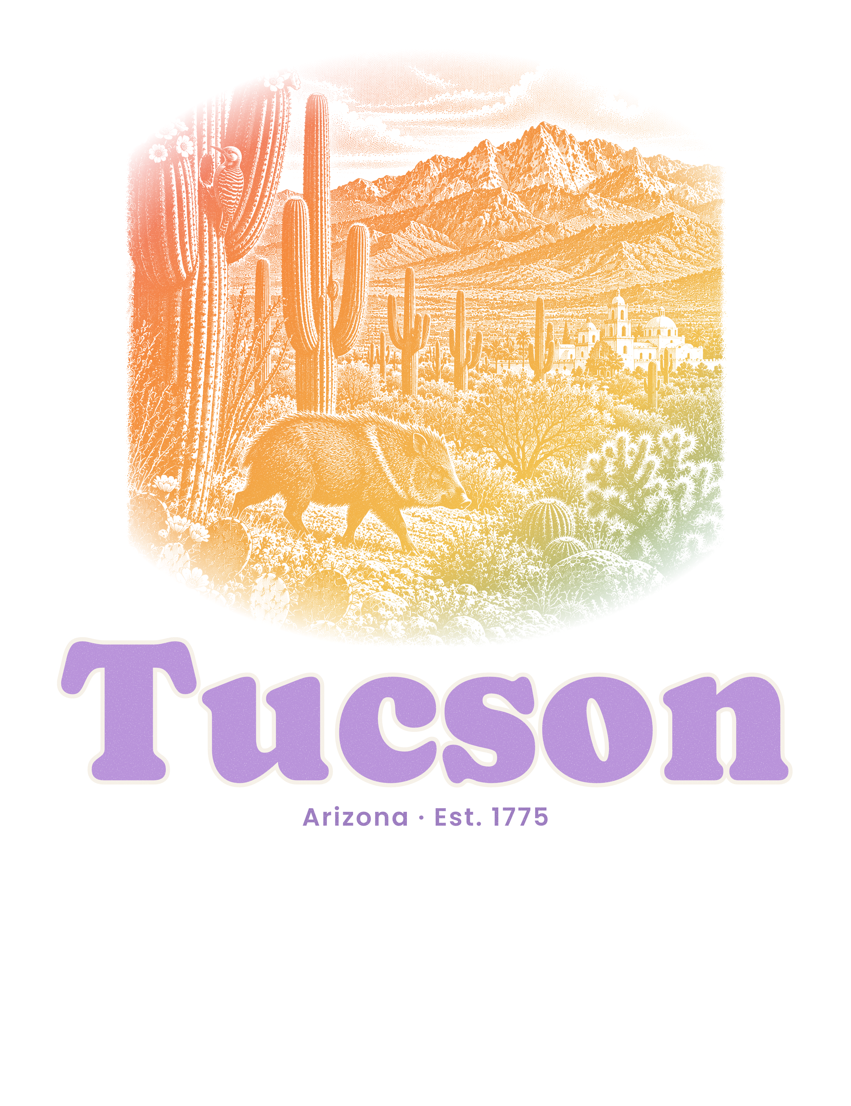 Tucson Saguaro Javelina artwork
