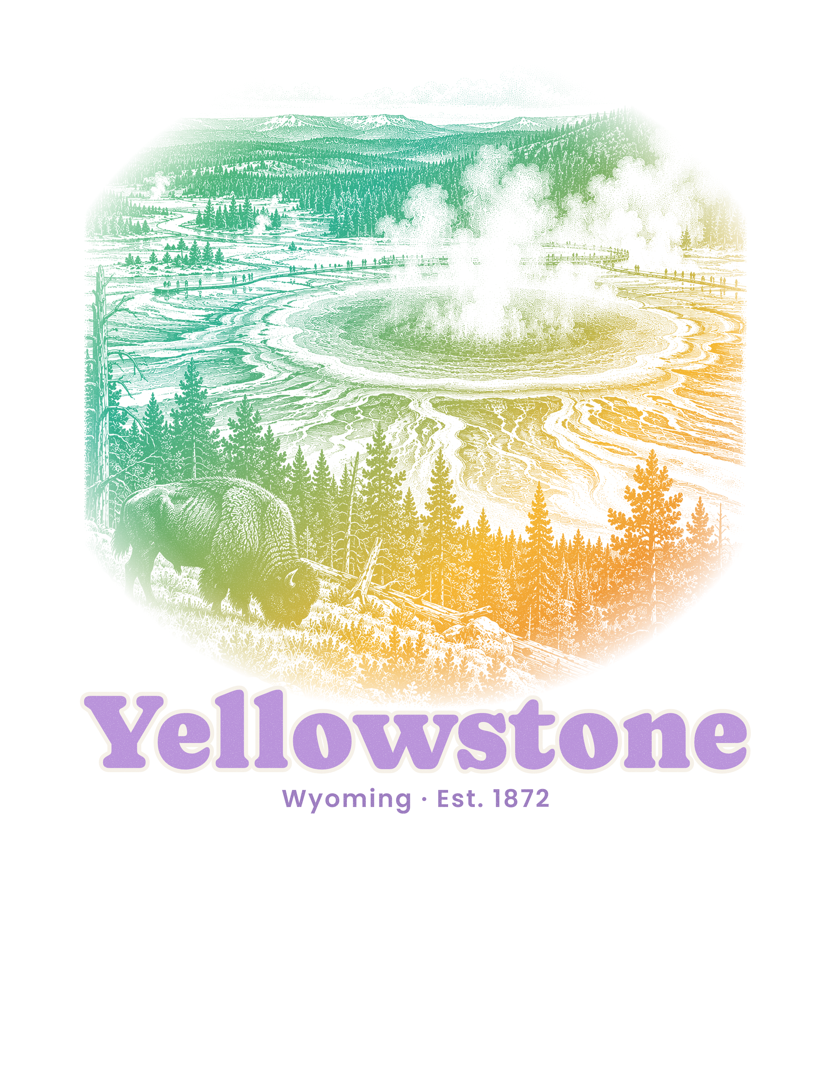 Yellowstone Grand Prismatic artwork