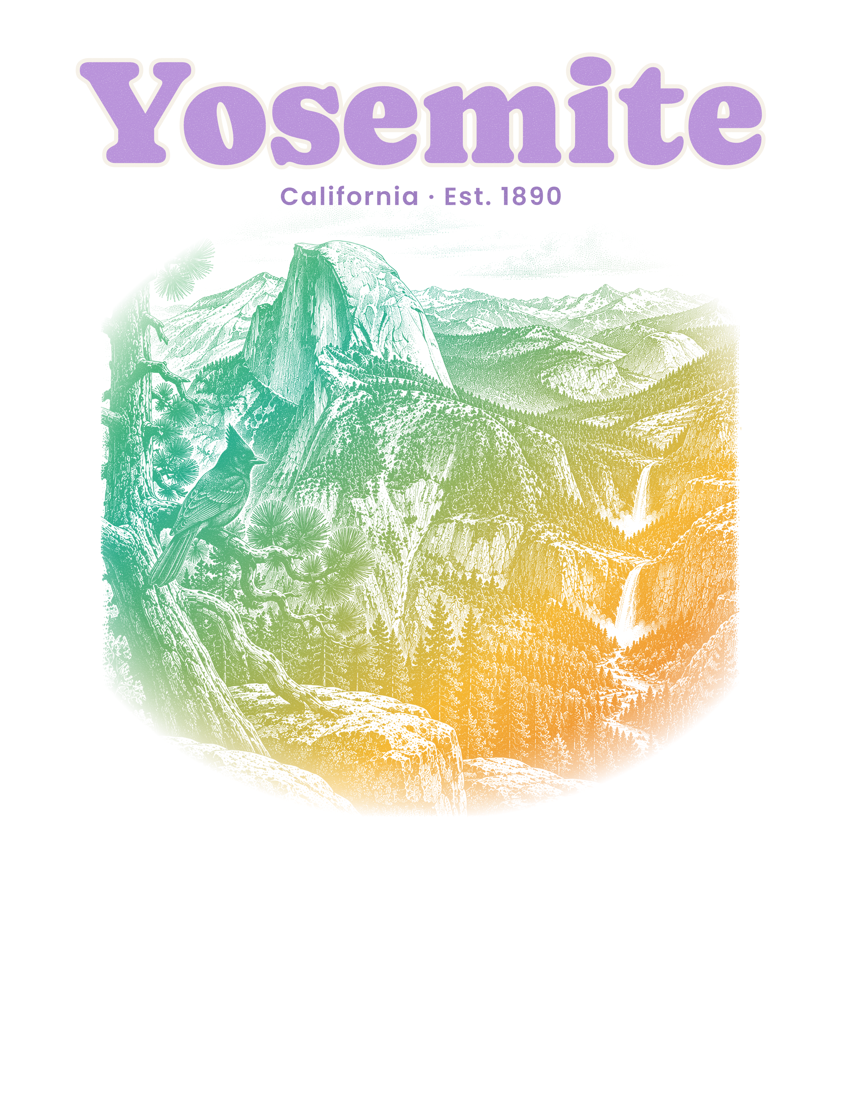 Yosemite Half Dome artwork
