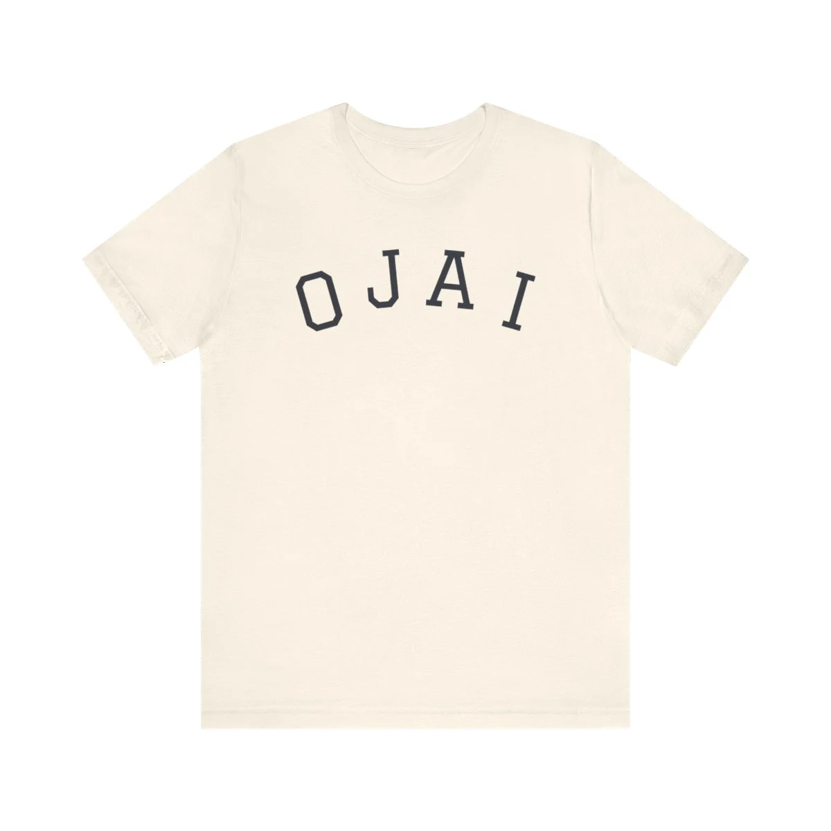 Ojai Varsity College Classic Tee in Natural