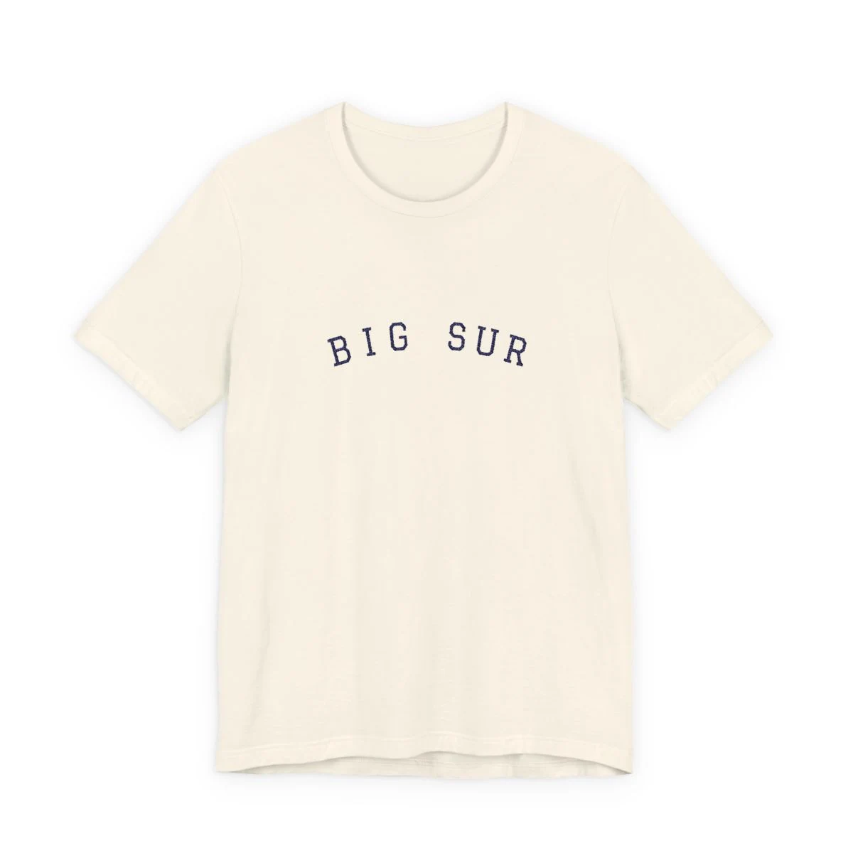 Big Sur Varsity College Embroidery Classic Tee in Natural