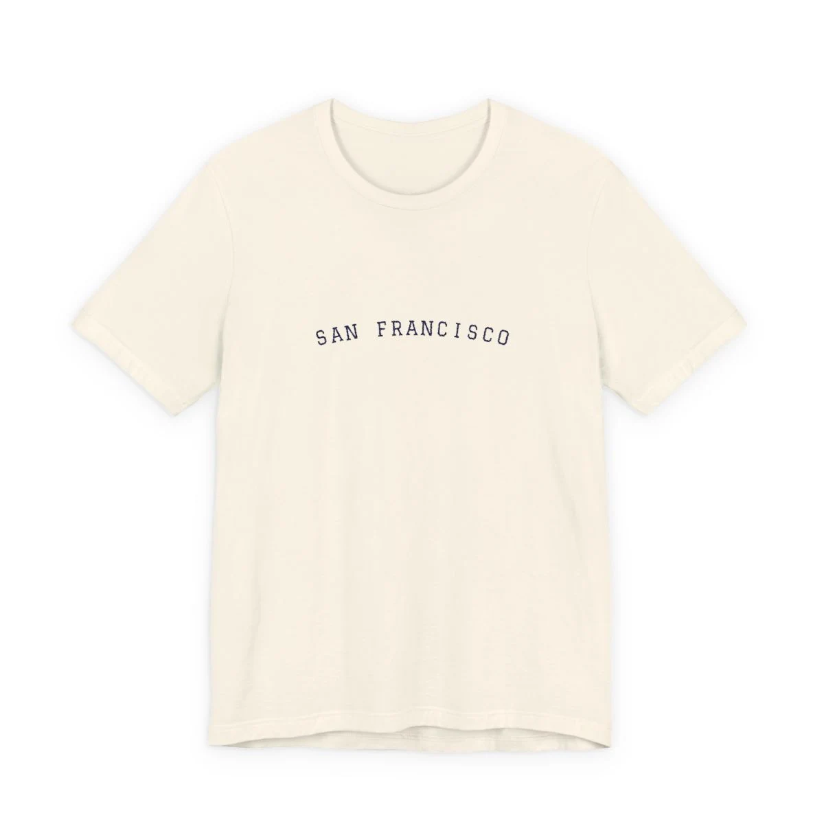 San Francisco Varsity College Embroidery Classic Tee in Natural